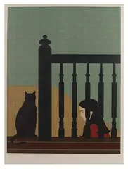 Will Barnet, The Banister, Lithograph