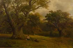 George Turner, A Scene in Calke Park, Derbyshire, Oil on Canvas