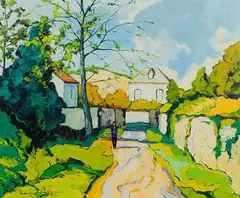 Le Promeneur by Claude Del Forge, Oil on Canvas, offered Sep 2023
