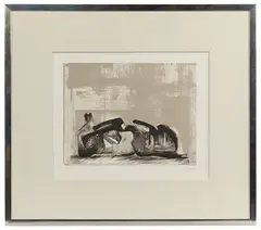 Reclining Figure by Henry Moore, Lithograph, offered Aug 2023
