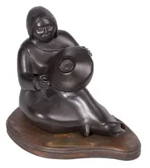 Southwest Potter by Doug Hyde, Bronze Sculpture, offered Aug 2023