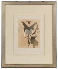 Wifredo Lam, Croiseur Noir V, Etching
