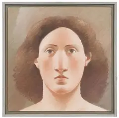 Alan Feltus, Head with Light from Sides, Oil on Canvas