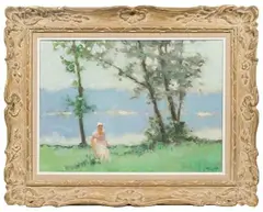 Frederick McDuff, Misty River, Oil on Canvas