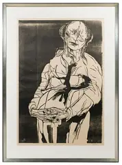 Betrayal by Leonard Baskin, Woodblock Print, offered Jul 2023