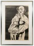 Leonard Baskin, Betrayal, Woodblock Print