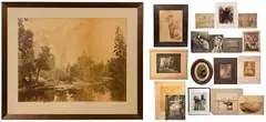 Carleton Watkins, The Three Brothers, Yosemite, Albumen Print