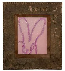 Hunt Slonem, Untitled, Oil and Diamond Dust on Board