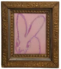 Hunt Slonem, Untitled, Oil and Diamond Dust on Board