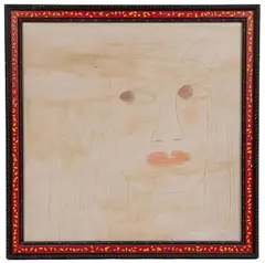 Untitled by Lee Godie, Mixed Media on Canvas Board, offered Jun 2023