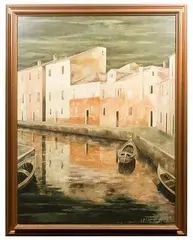 Burano by Jean Pierre Capron, Oil on Canvas, offered Jun 2023