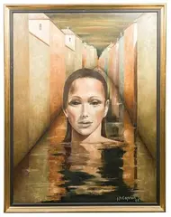 Jean Pierre Capron, Cite Pleine de Reves, Oil on Linen
