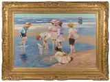 E. J. Cygne, Jeux D'Enfants, Oil on Canvas