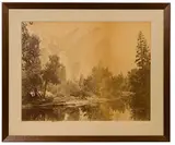 Carleton Watkins, The Three Brothers, Yosemite, Albumen Print