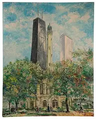 Untitled by William R. Collier, Oil on Board, offered May 2023