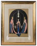 Romain de Tirtoff Erte, The Three Graces, Serigraph