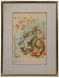 Paradise 25... by Salvador Dalí, Woodcut, offered Apr 2023