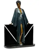 Patrick Nagel, Standing Lady, Bronze Sculpture