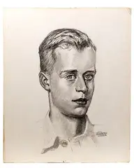 Untitled by Remington Schuyler, Charcoal Drawing on Paper, offered Mar 2023