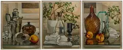 Untitled by Jan Miller, Oil on Canvas Triptych, offered Mar 2023