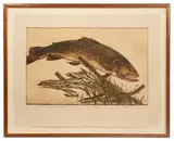 Jack Lee Cowin, Frenchman's Creek, Western Trout Series, Etching