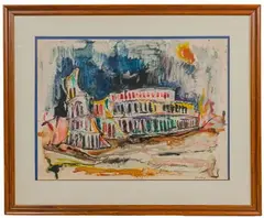 Colosseum by Albert Alcalay, Watercolor, offered Feb 2023