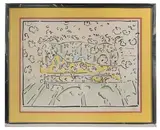 Peter Max, Lady on Couch II, Lithograph