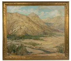Charles Reiffel, Desert Ranch, Oil on Canvas