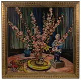 Florence White Williams, Flowering Almond, Oil on Board