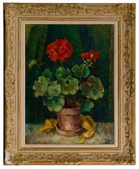 Untitled by Etienne Tach, Oil on Board, offered Jan 2023
