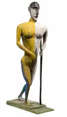 Warrior with Spear by Eugene Jardin, Sculpture, offered Jan 2023