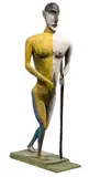 Eugene Jardin, Warrior with Spear, Sculpture