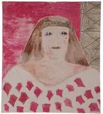 Lee Godie, Chicago, City of Concrete, Mixed Media on Canvas