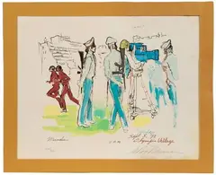 LeRoy Nieman, Munich 11 A.M., Serigraph