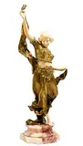 Affortunato Gori, Oriental Dancer, Bronze Sculpture