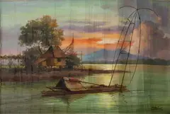 Untitled by Oscar T. Navarro, Oil on Canvas, offered Dec 2022