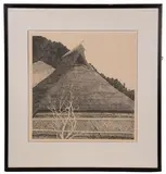 Ryohei Tanaka, Thatched Roof, Etching
