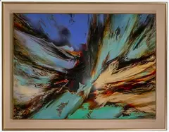 Genesis by Leonardo Nierman, Oil on Masonite, offered Nov 2022