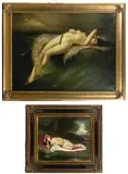 N. Henry Bingham, Nude, Oil on Canvas