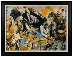 Flatbed 30 yr. Anniversary by Ronnie Wood, Screenprint on Canvas, offered Nov 2022