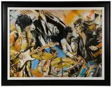 Ronnie Wood, Flatbed 30 yr. Anniversary, Screenprint on Canvas