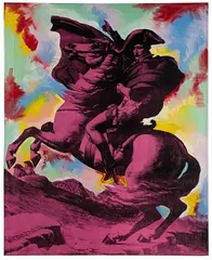 Steven Kaufman, Napoleon, Silkscreen on Canvas