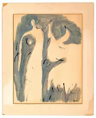 Paul Bodin, Untitled, Gouache on Paper