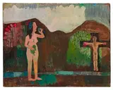 Albert Herbert, Eve and Jesus, Oil on Canvas