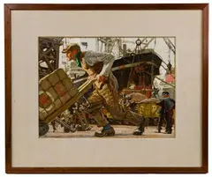 Dean Cornwell, Untitled, Oil on Illustration Board
