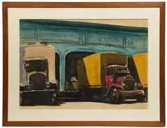 Pier Six by Saul Levine, Watercolor, offered Aug 2022