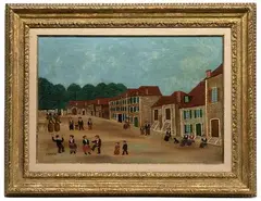 Louis Vivin, Danse d'Auvergne, Oil on Canvas