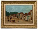 Louis Vivin, Danse d'Auvergne, Oil on Canvas