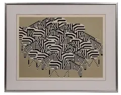 Serengeti Spaghetti by Charley Harper, Serigraph, offered Aug 2022
