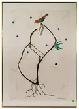 Ed Baynard, Untitled, Linocut, Relief / Pochoir on Handmade Paper